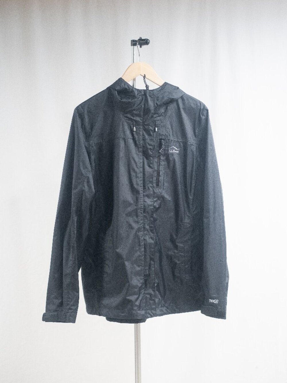 L.L. Bean Waterproof Trail Model Rain Jacket in Black